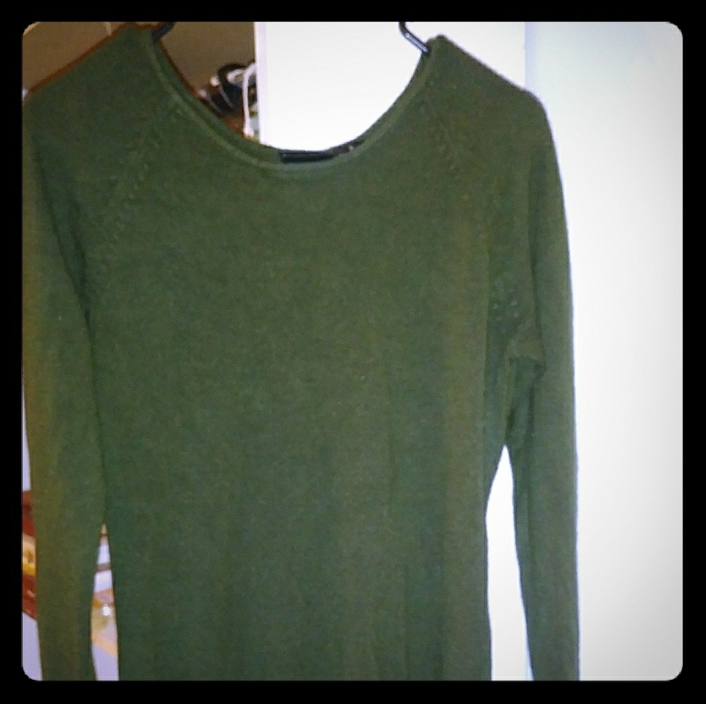 Hunter Green Tunic Sweater